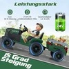 Promotions Vaikiškas elektrinis traktorius su priekaba, 152.4x66x58.4 cm, tamsiai žalias, nuotolinio valdymo pultas