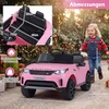 Promotions Vaikiškas elektrinis važiuoklės automobilis Land Rover 106x68x56 cm rožinis su pakaba