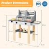 Promotions Vaikiškas kepsninės žaidimų rinkinys 94x33x86.4 cm Pilka Mediena