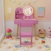 Promotions Vaikiškas kosmetinis staliukas su kėdute, 70x34,3x101,6 cm, rožinė, MDF