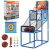 Promotions Vaikiškas krepšinio arkadinis žaidimas, 80x41x135 cm, mėlynas