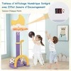 Promotions Vaikiškas krepšinio lankas, 56x50x114-152 cm, baltas ir geltonas