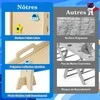 Promotions Vaikiškas laipiojimo rėmas, 66x53x58,5 cm, mėlynas, medinis Montessori laipiojimo sporto kompleksas