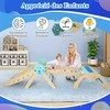 Promotions Vaikiškas laipiojimo rėmas, 66x53x58,5 cm, mėlynas, medinis Montessori laipiojimo sporto kompleksas