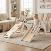 Promotions Vaikiškas laipiojimo rinkinys Montessori Panda tema 72,5x42x65,5 cm balta mediena