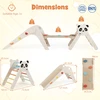 Promotions Vaikiškas laipiojimo rinkinys Panda tema 72,5x42x65,5 cm Baltojo bukmedžio mediena