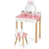 Promotions Vaikiškas persirengimo staliukas su taburete, 60x34x103 cm, rožinis