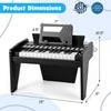 Promotions Vaikiškas pianinas-klaviatūra, 38x23x27 cm, juodas, skaitmeninis žaislas