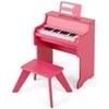 Promotions Vaikiškas pianinas-klaviatūra, 38x24x47 cm, rožinis, su taburete