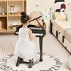 Promotions Vaikiškas pianino klaviatūros komplektas su kėdute ir mikrofonu, 37 klavišai, juodas