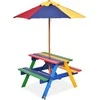 Promotions Vaikiškas pikniko stalas su kėdėmis, 89x79x50 cm, Riešutas