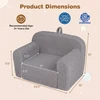 Promotions Vaikiškas putų minkštas kampas 60x40x41 cm Pilkas vilnos audinys