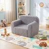 Promotions Vaikiškas putų minkštas kampas 60x40x41 cm Pilkas vilnos audinys