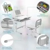 Promotions Vaikiškas rašomasis stalas ir kėdžių rinkinys, 71x52x52-79 cm, pilka