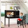 Promotions Vaikiškas rašomasis stalas ir kėdžių komplektas, pušis ir MDF, rudas