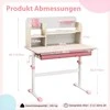 Promotions Vaikiškas rašomasis stalas ir kėdė, 80x51x88-110,5 cm, rožinė, reguliuojamas aukštis