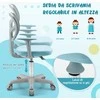 Promotions Vaikiškas rašomasis stalas ir kėdė, 80x51,5x51-73 cm, mėlyna, reguliuojamo aukščio
