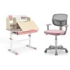 Promotions Vaikiškas rašomasis stalas ir kėdė, 80x51x88-110,5 cm, rožinė, reguliuojamas aukštis