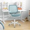 Promotions Vaikiškas rašomojo stalo kėdė, reguliuojamo sėdimos vietos aukščio 43-55 cm, ergonominė, su ratukais