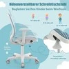 Promotions Vaikiškas rašomojo stalo kėdė, reguliuojamo sėdimos vietos aukščio 43-55 cm, ergonominė, su ratukais