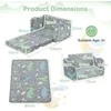 Promotions Vaikiškas sofa su antklode, 108x70x27 cm, pilka
