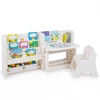 Promotions Vaikiškas stalas ir kėdžių komplektas 135x51x68 cm, smėlio spalvos, HDPE