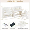 Promotions Vaikiškas stalas ir kėdžių komplektas 135x51x68 cm, smėlio spalvos, HDPE