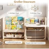 Promotions Vaikiškas stalas ir kėdžių komplektas 135x51x68 cm, smėlio spalvos, HDPE
