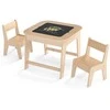 Promotions Vaikiškas stalas su 2 kėdėmis, 60x60x49 cm, natūralios spalvos