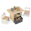 Promotions Vaikiškas stalas ir kėdžių rinkinys 3 vnt. 70x48x49,5 cm baltas