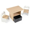 Promotions Vaikiškas stalas ir kėdžių rinkinys 3 vnt. 70x48x49,5 cm baltas