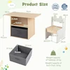 Promotions Vaikiškas stalas ir kėdžių rinkinys 3 vnt. 70x48x49,5 cm baltas