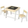 Promotions Vaikiškas stalas ir kėdžių rinkinys, 61x61x49,5 cm, natūrali balta