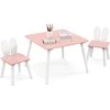 Promotions Vaikiškas stalas ir kėdžių rinkinys, 62x62x43 cm, rožinis