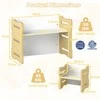 Promotions Vaikiškas stalas ir taburetės komplektas 68,6x39,4x52,1 cm pilkas MDF