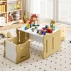 Promotions Vaikiškas stalas ir taburetės komplektas 68,6x39,4x52,1 cm pilkas MDF