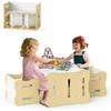 Promotions Vaikiškas stalas ir taburetės komplektas 68,6x39,4x52,1 cm pilkas MDF