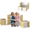 Promotions Vaikiškas stalas ir taburetės komplektas 68,6x39,4x52,1 cm pilkas MDF
