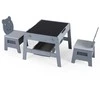 Promotions Vaikiškas staliukas ir 2 kėdučių komplektas, 69.9x61x45.7 cm, pilka, su laikymo vieta
