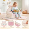 Promotions Vaikiškas sulankstomas sofa-lovos krėslas 57,2x44,5x54,6 cm rožinė/kreminė
