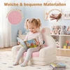 Promotions Vaikiškas sulankstomas sofa-lovos krėslas 57,2x44,5x54,6 cm rožinė/kreminė