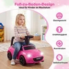 Promotions Vaikiškas važiuojamas automobilis 65x29x37 cm rožinis, su daiktadėže