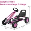Promotions Vaikiškas važiuoklės tipo pedalinis kartingas, 105.4x58.9x62 cm, Rožinis