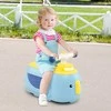 Promotions Vaikiškas važiuoklės žaislas, vaikų stumdomas automobilis su priekaba, mėlynas
