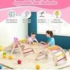 Promotions Vaikiškų laipiojimo žaislų rinkinys, sulankstomas medinis Montessori vidaus žaidimų kampelis, 66x53x58 cm, spalvingas