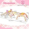 Promotions Vaikiškų laipiojimo žaislų rinkinys, sulankstomas medinis Montessori vidaus žaidimų kampelis, 66x53x58 cm, spalvingas