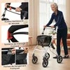Promotions Vaikščiojimo rėmas su ratukais, 68x53x90-103 cm, baltas ir juodas
