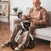 Promotions Vaikščiojimo rėmas su ratukais, 68x53x90-103 cm, baltas ir juodas