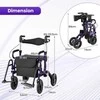 Promotions Vaikštynė su sėdyne, sulankstoma 2-in-1 visureigė, 64x103x101.5 cm, violetinė