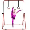 Promotions Vaikų gimnastikos skersinis, 111.5x144.5x132 cm, raudonas, reguliuojamas, sulankstomas metalinis